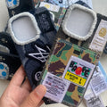 Custodia iPhone BAPE Camo Patchwork – Stile A Bathing Ape con Patch Ricamate e Etichette Apparel